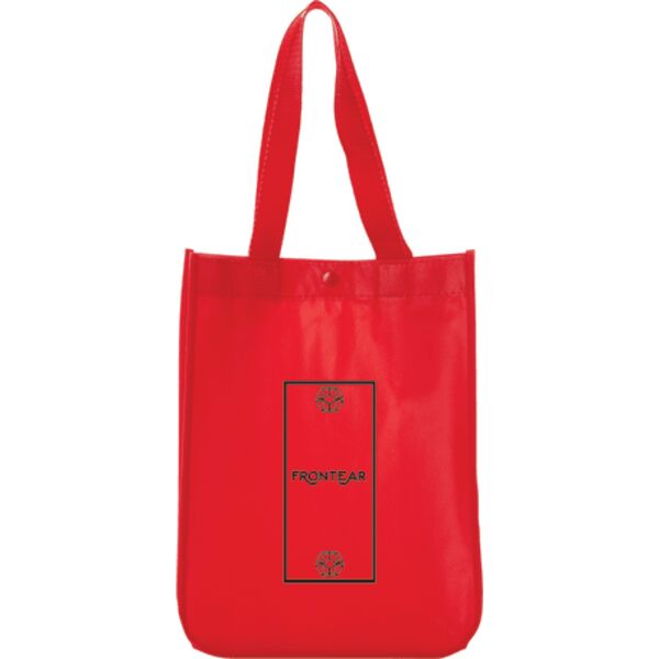 Mini Laminated Gift Tote w/Snap Thumbnail
